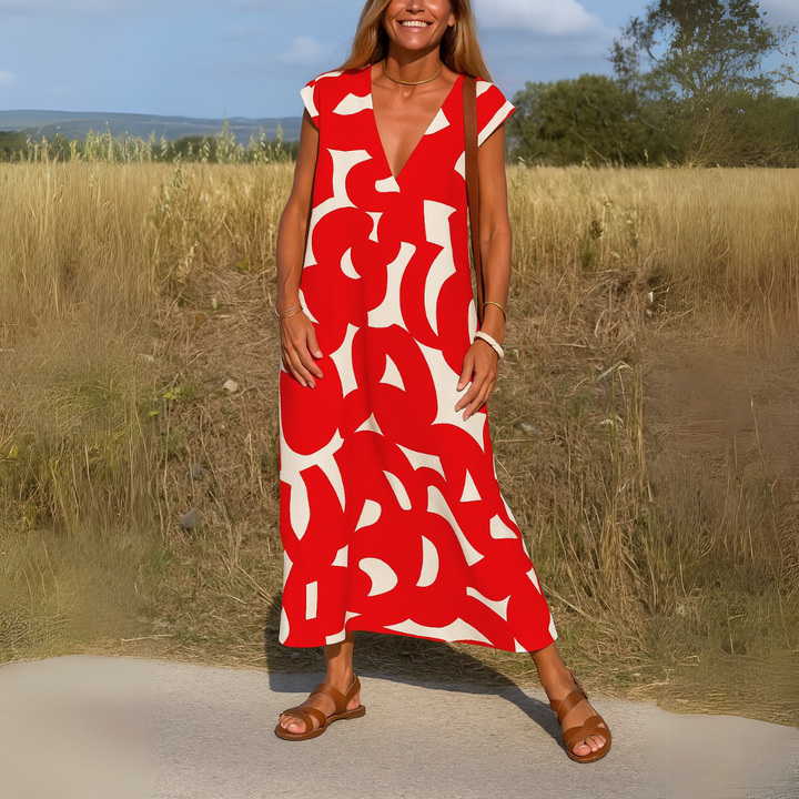 Valérie | Vestido Fluido de Escote en V
