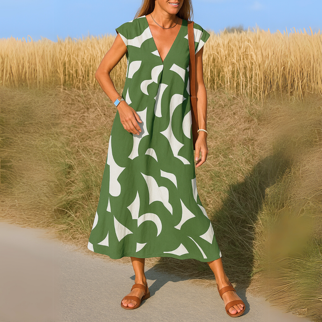 Valérie | Vestido Fluido de Escote en V