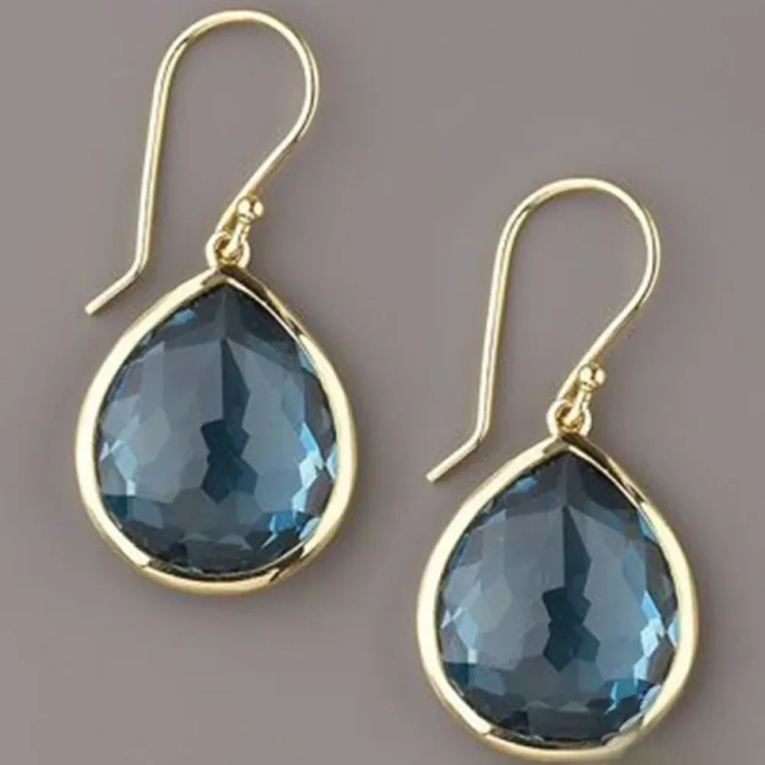 Sophie™ | Pendientes de Cristal Azul Vintage