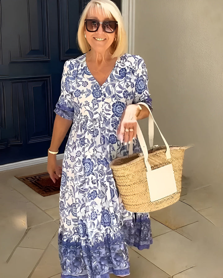 Evelyne | Vestido Elegante con Flores