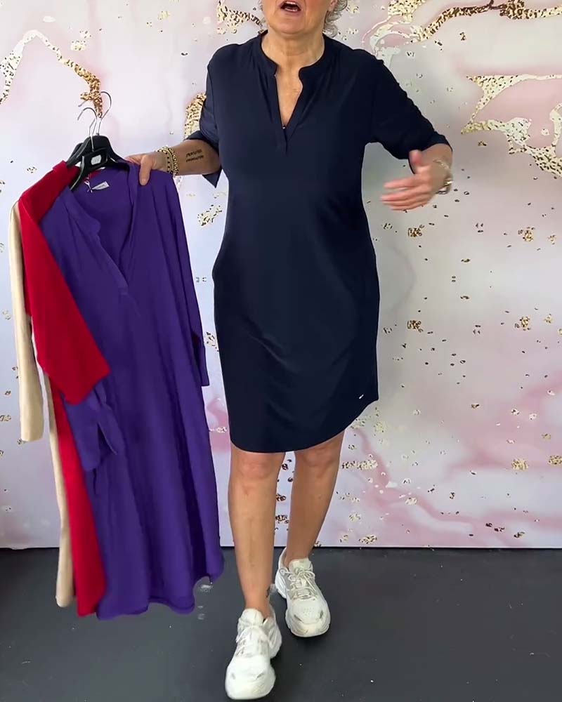 Hanne | Vestido Elegante de Cuello en V