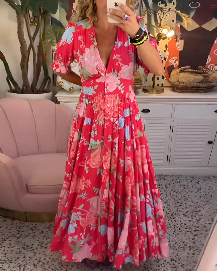 Carine | Vestido de tirantes con flores