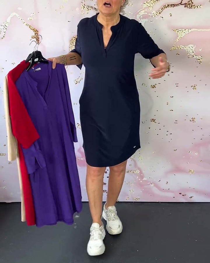 Hanne | Vestido Elegante de Cuello en V