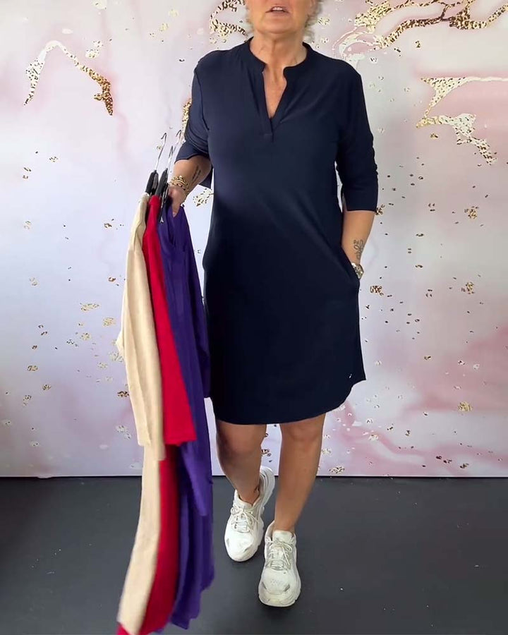 Hanne | Vestido Elegante de Cuello en V