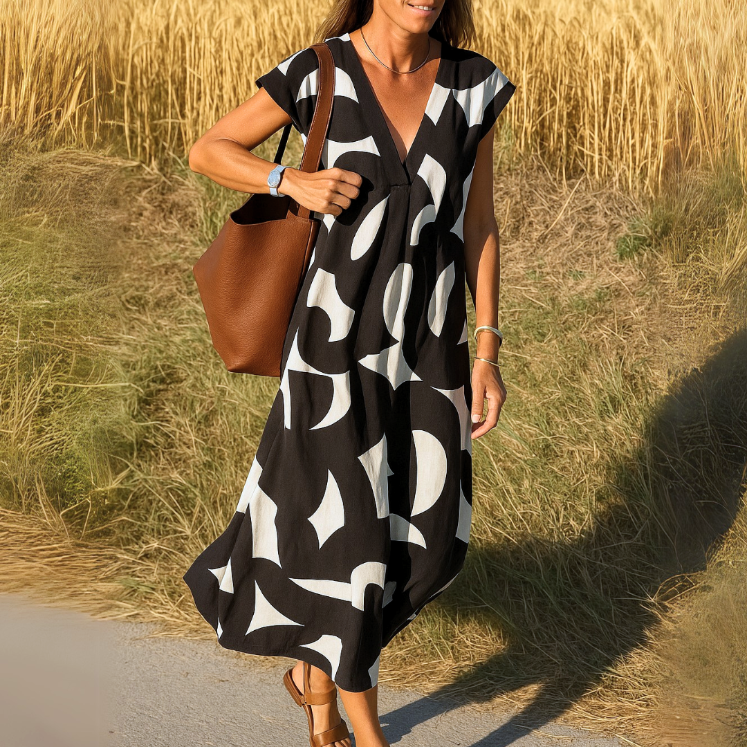 Valérie | Vestido Fluido de Escote en V