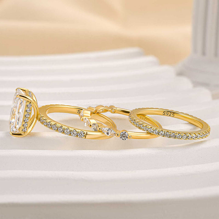 Jaily™ | Juego de Anillos de Boda de Oro de 3 Piezas