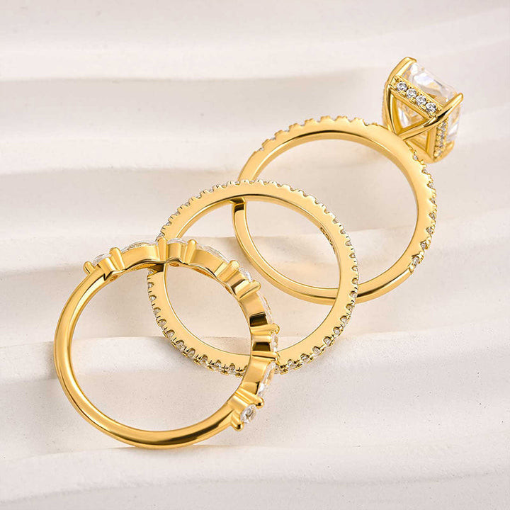 Jaily™ | Juego de Anillos de Boda de Oro de 3 Piezas