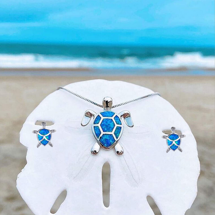 OpalWave™ | Conjunto de Joyería de Tortuga Marina