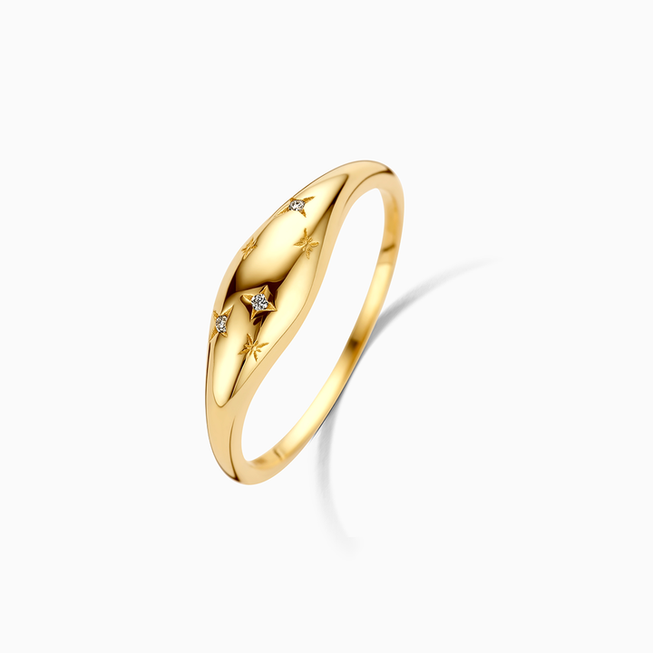 Dome™ | Anillo de Diamante Dorado