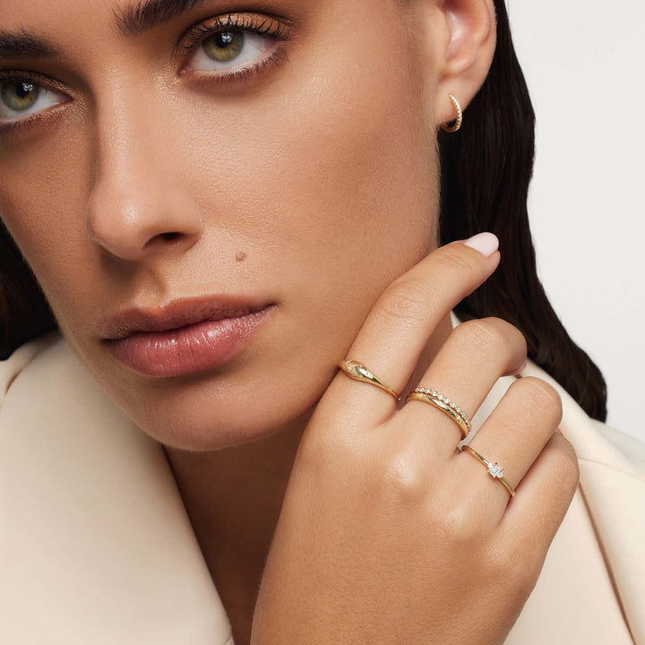 Dome™ | Anillo de Diamante Dorado