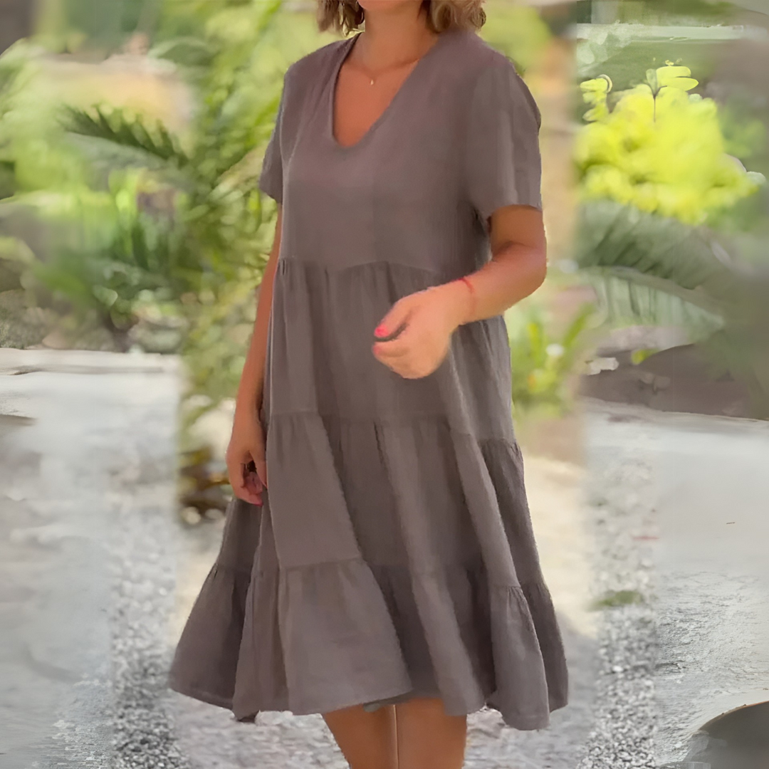 Luce | Vestido Fluido de Cuello en V