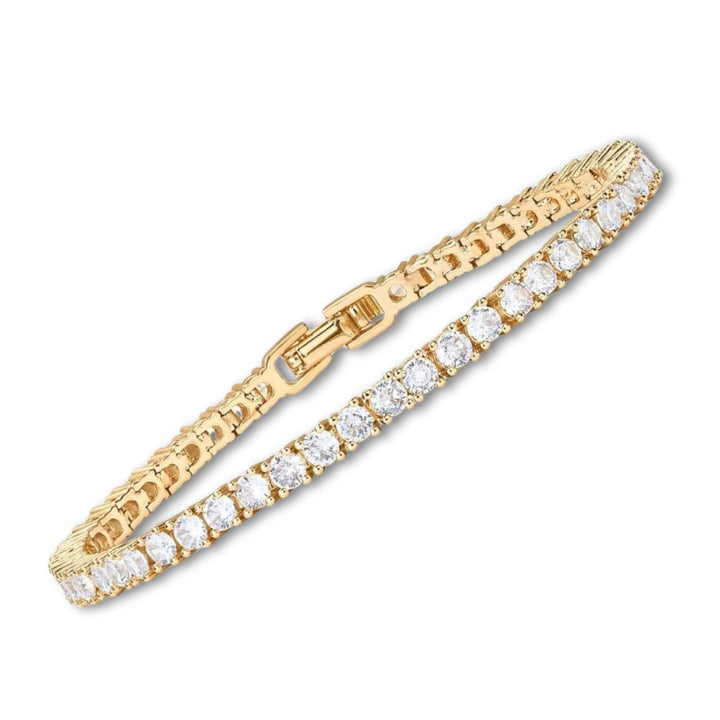 Lustra™ | Pulsera de Tenis de Moissanite Dorado