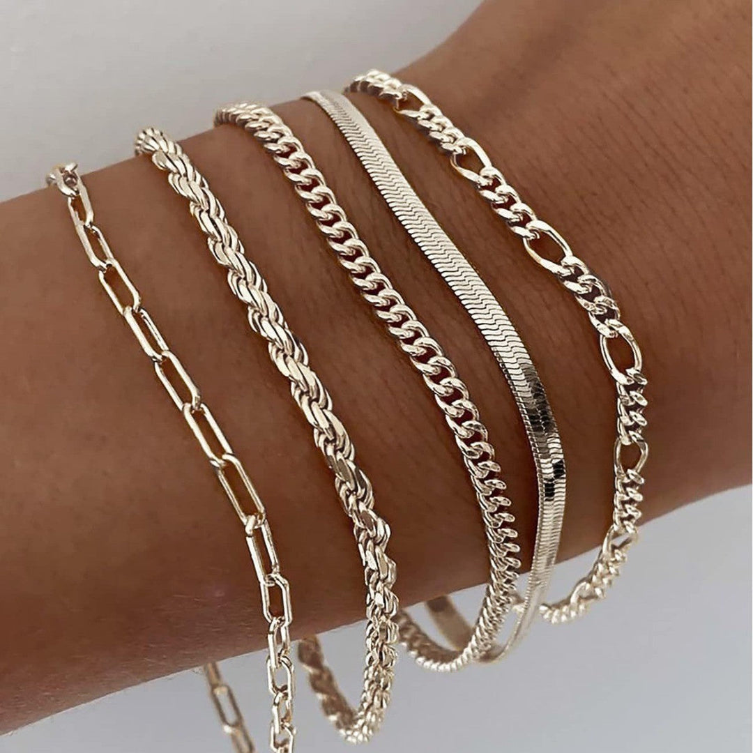 Ellis™ | Conjunto de Pulseras de Oro