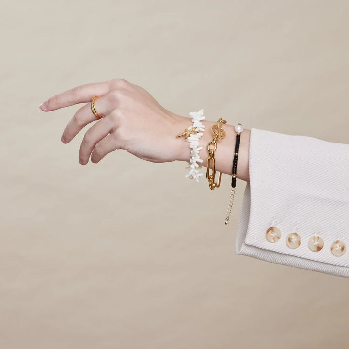 Link™ | Pulsera T-Bar de Oro