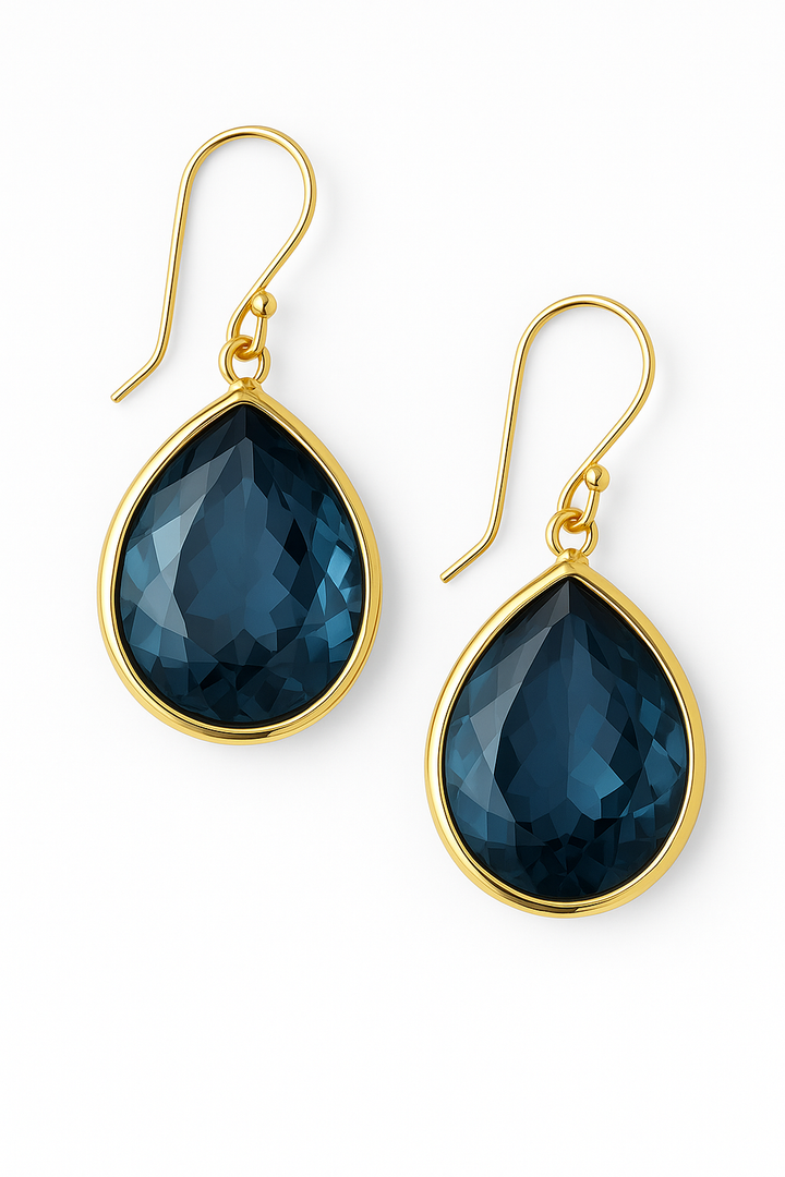 Sophie™ | Pendientes de Cristal Azul Vintage