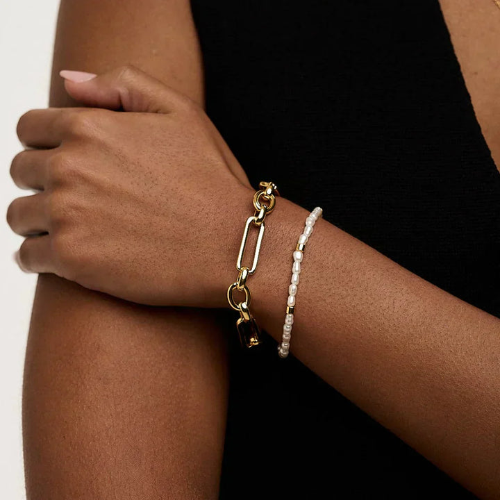 Link™ | Pulsera T-Bar de Oro