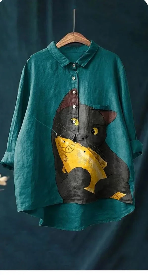 Urulu | Camiseta de Arte de Gato