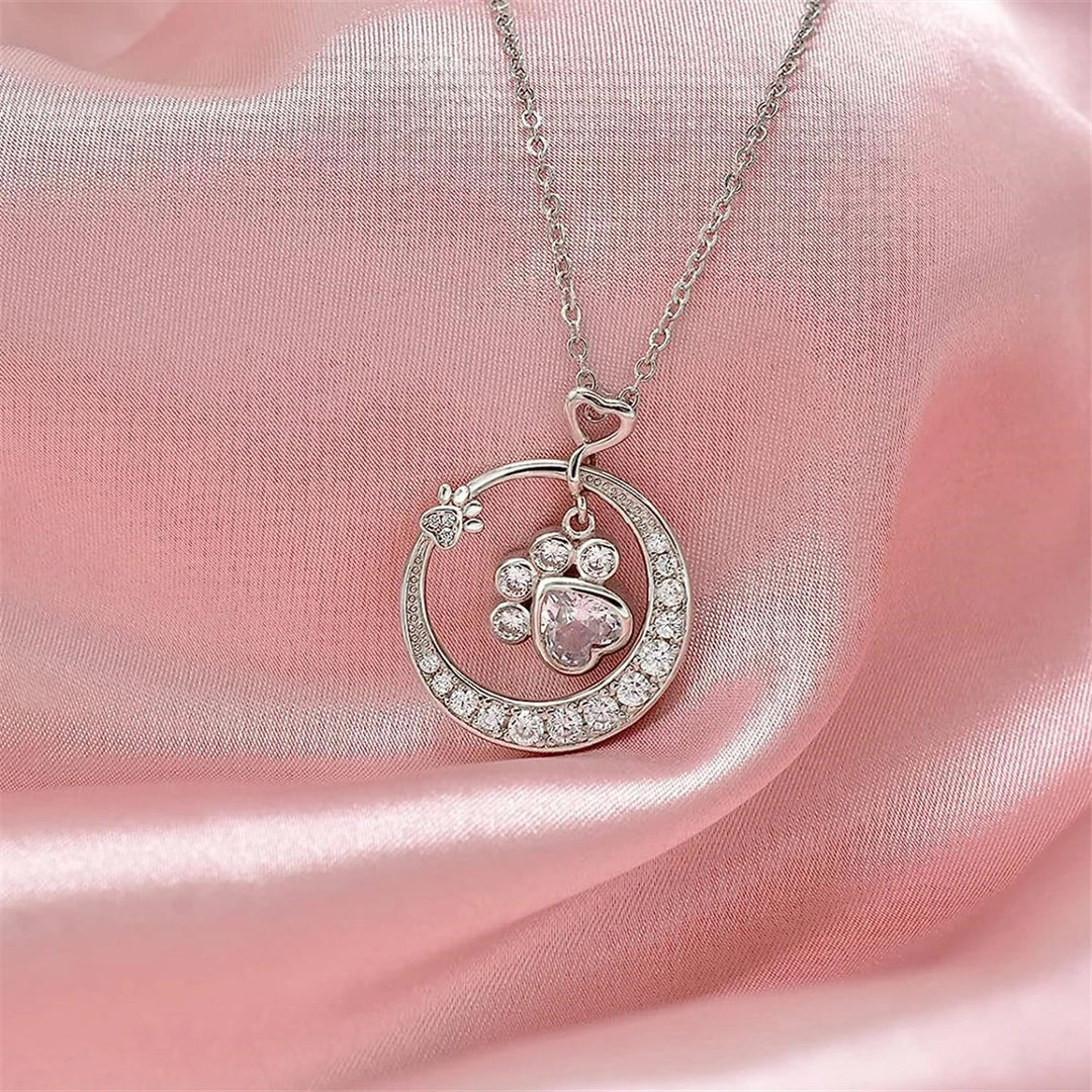 Seaton™ | Collar de Patas de Plata con Zirconia