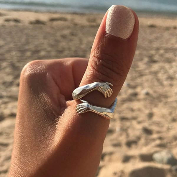 Cuddle™ | Anillo Ajustable de Plata para Mujeres