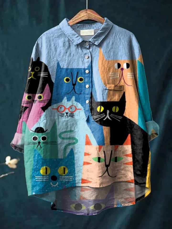 Banjo | Camiseta de Arte de Gato