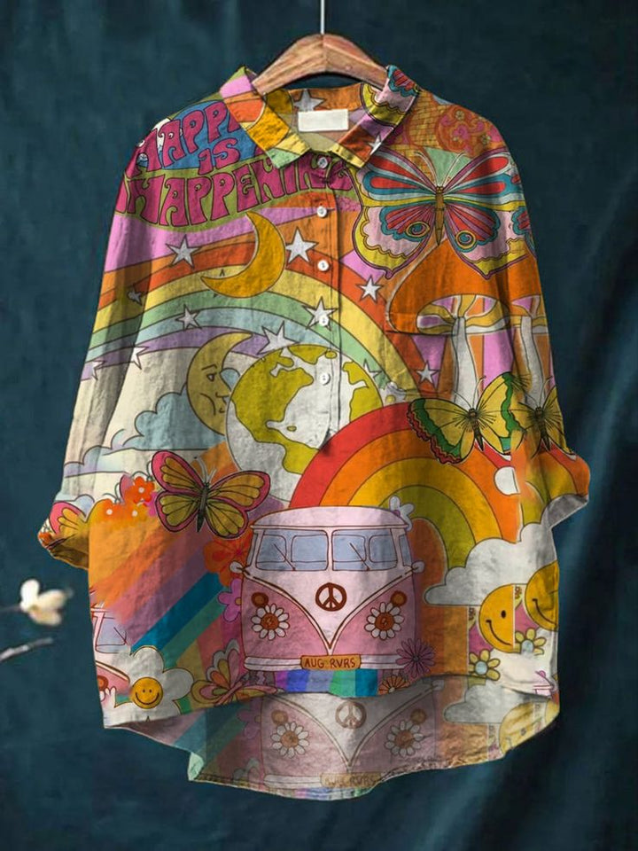 Camiseta de Arte Hippie de Barış