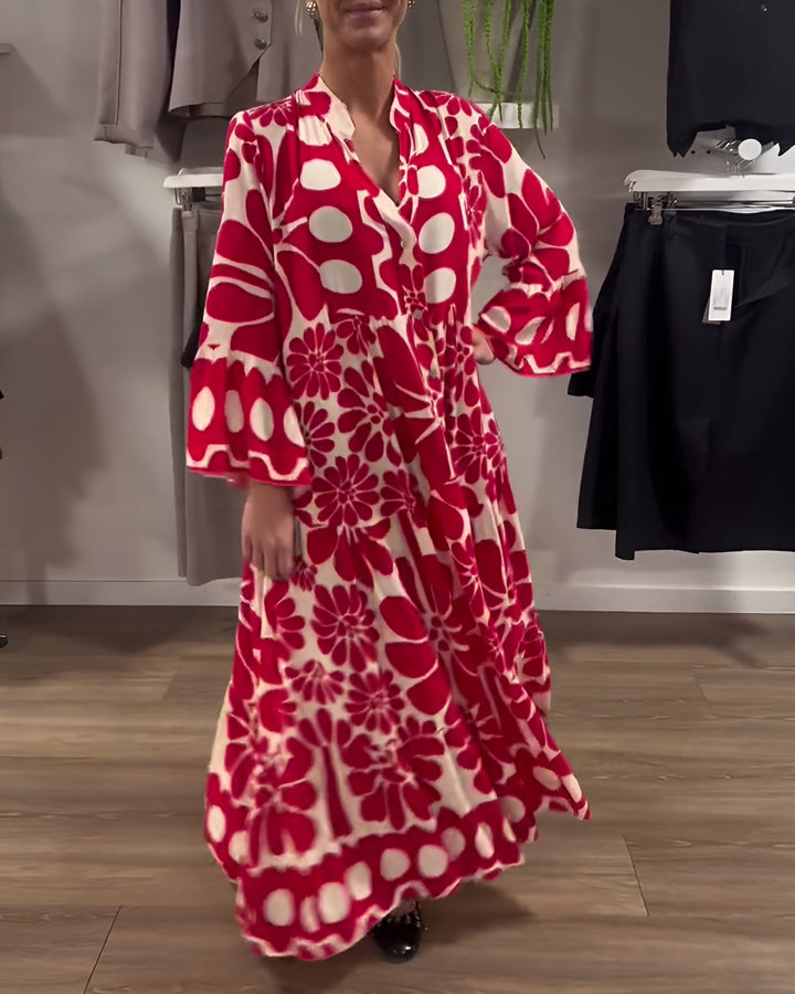 Marielle | Elegante Vestido Maxi con Estampado