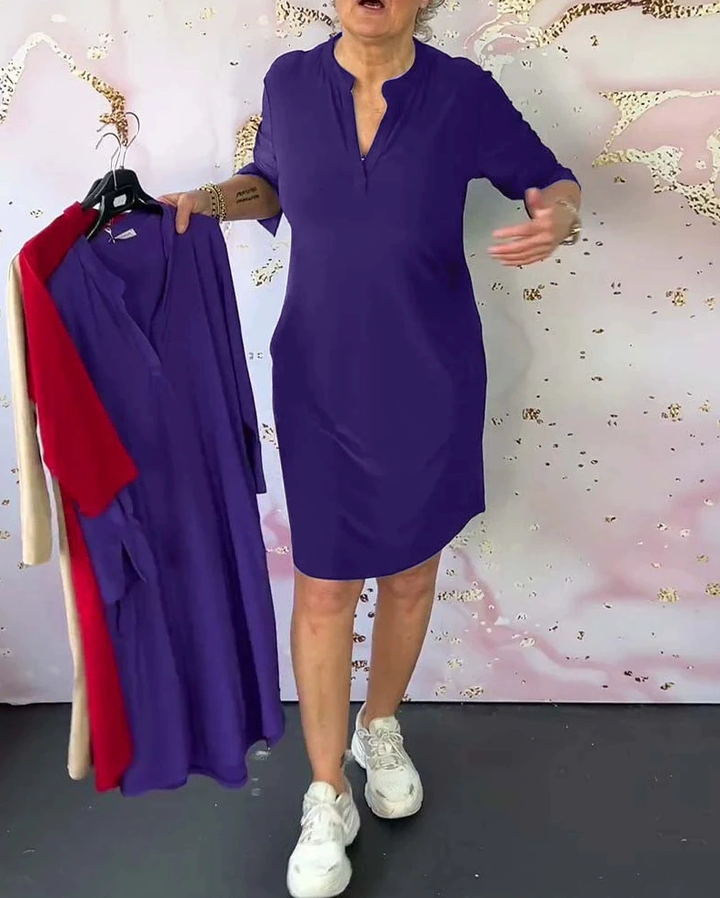Hanne | Vestido Elegante de Cuello en V