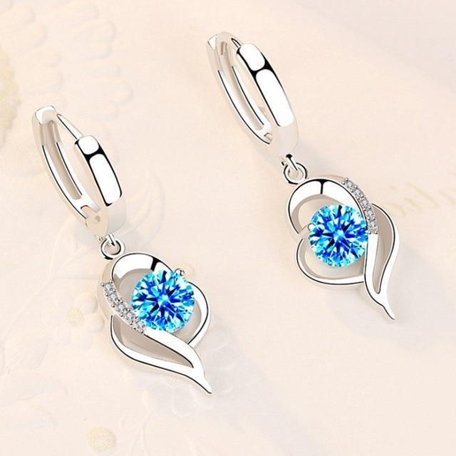 Gleam™ | Pendientes de Stud de Circonia Plateada